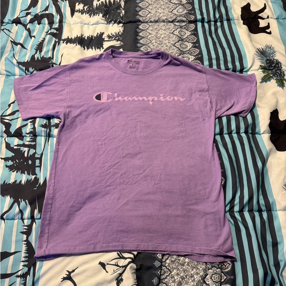 Champion Purple Short Sleeve Tee